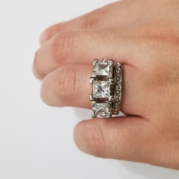 5⭐rated white gold filled Cz - Picture 11 of 11